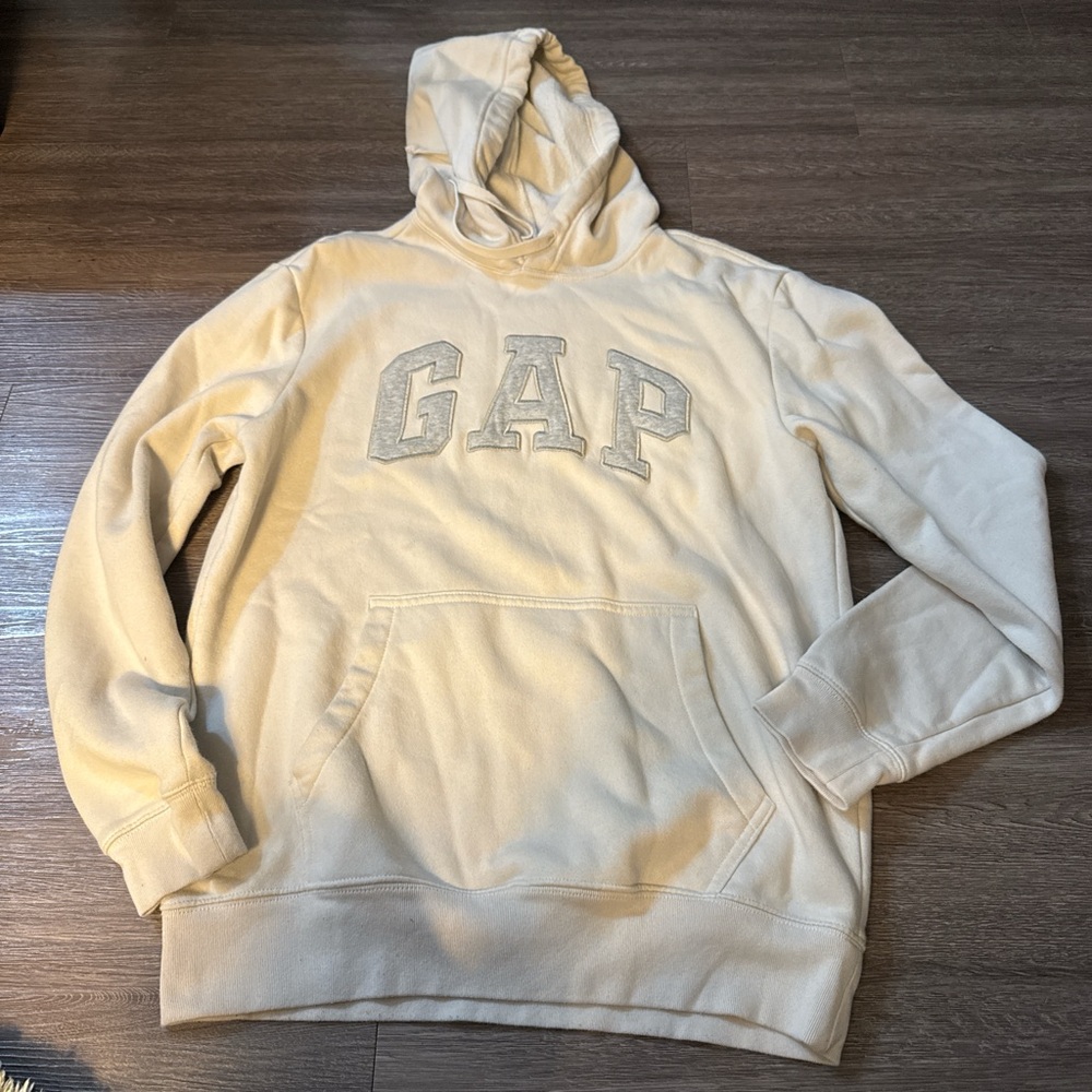 GAP Men's Beige Hoodie Sweater